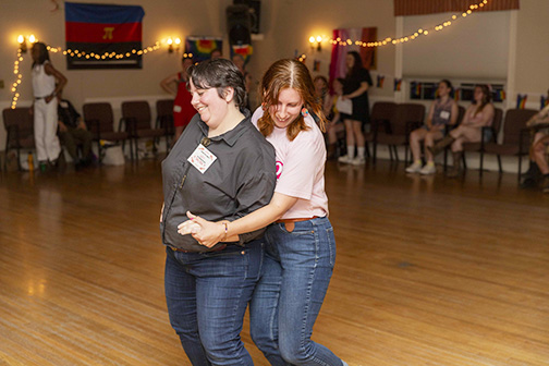 Lou and Aspen dancing Shadow